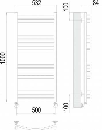 Классик П20 500х1000 Полотенцесушитель  TERMINUS Иваново - фото 3