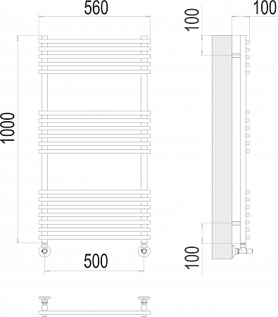 Ватра П18 500х1000 Полотенцесушитель  TERMINUS Иваново - фото 3